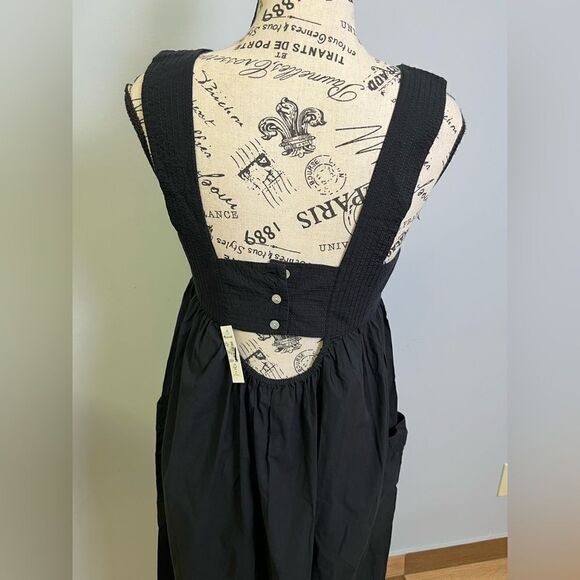 Madewell Cutout-Back Empire Midi Dress NWT Size 0 - Picture 5 of 10